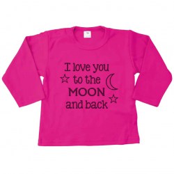 Lange mouw shirt fuchsia moon